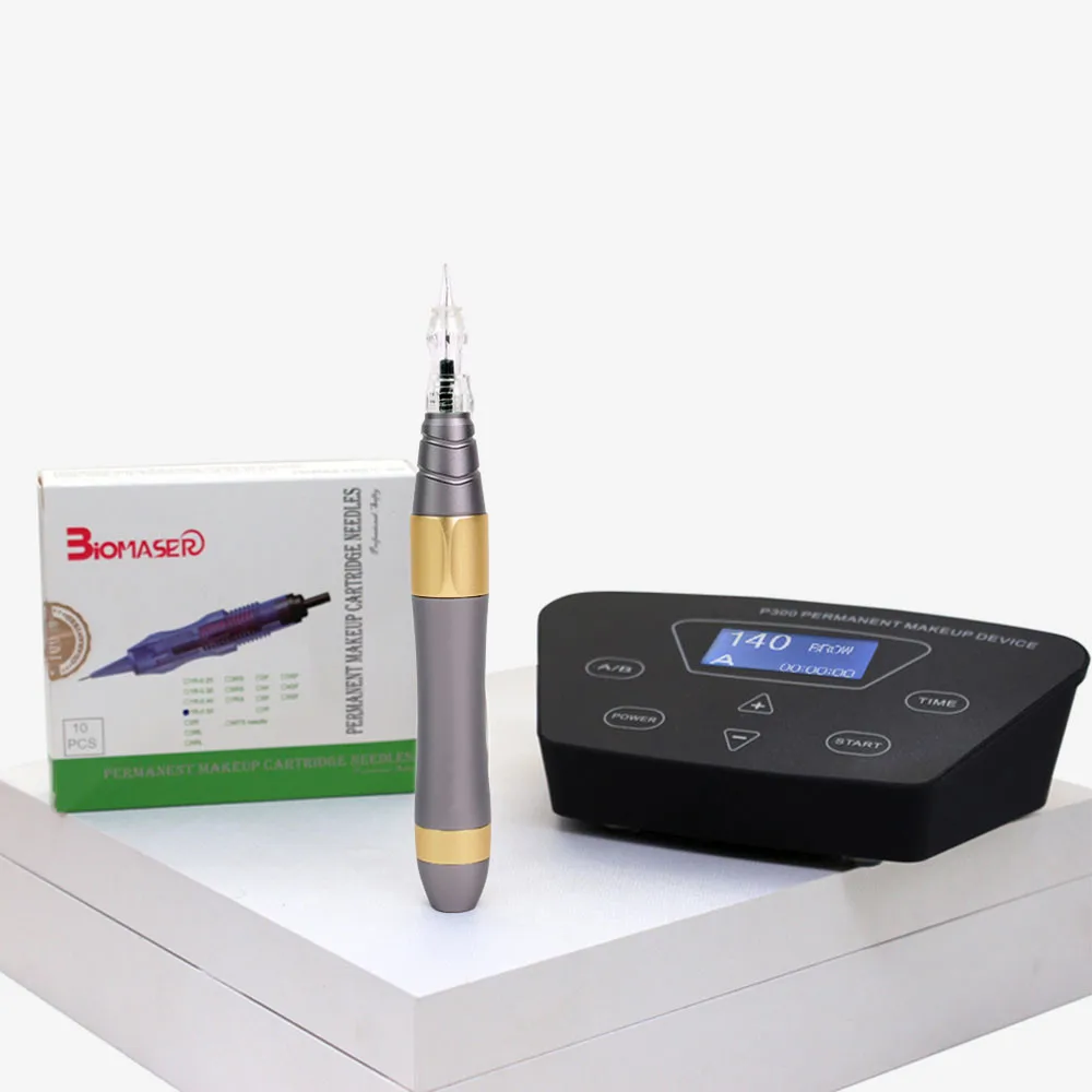 Biomaser profesional ceja del tatuaje permanente para hacer las cejas Microblading maquillaje Kit de bricolaje con aguja de tatuaje - 3