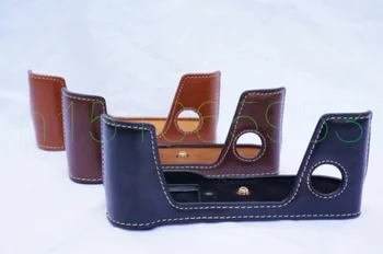 

Black/Brown/Coffe PU Camera Half Body Leather Case for FujiFilm Fuji X-Pro 2 II XPRO 2 Case Cover With Hand Strap