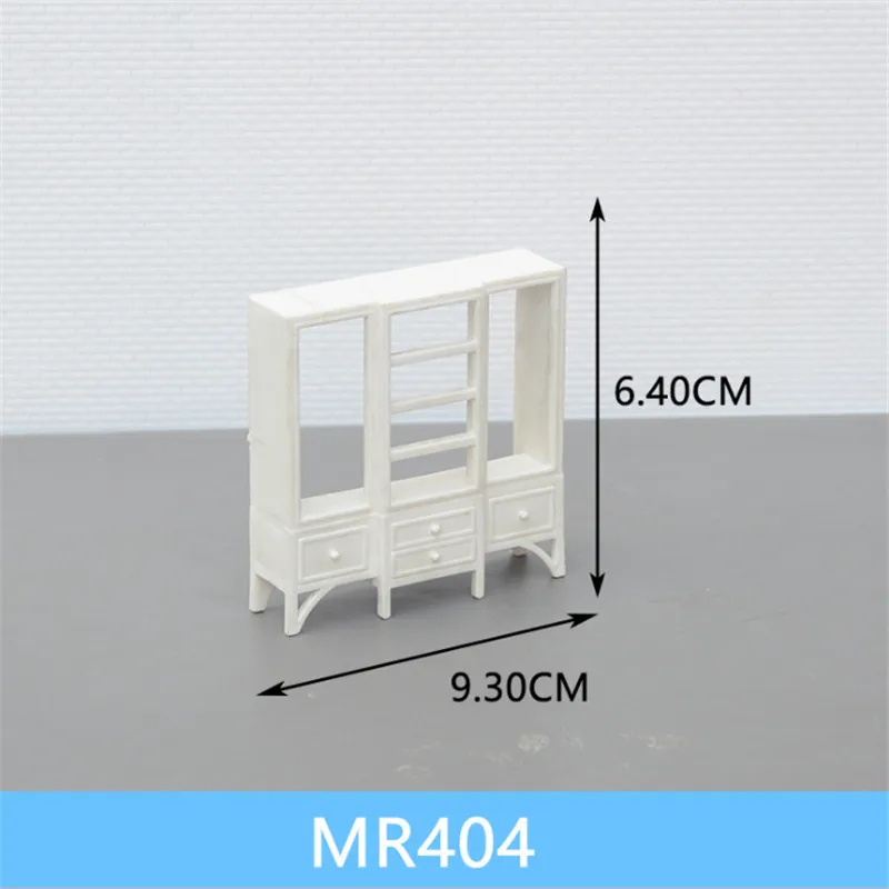 1 шт Масштаб 1:25 пластиковый миниатюрный шкаф и тумбочка мебель для строительства поезда Макет железной дороги декорации аксессуары - Цвет: MR404