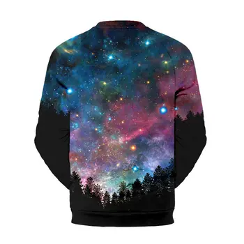 

Raise Trust Space Galaxy Sweatshirts Men 3d Print Star Forest Streetwear Hoodie Pullover Hip Hop Sportswear Large Size
