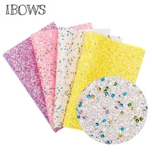 Блестящая синтетическая кожа 22 см* 30 см, ткань для дома, вечерние, свадебные украшения, ручная работа