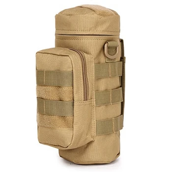 

Outdoors Durable Molle Water Bottle Pouch Gear Kettle Waist Shoulder Bag For Climbing Camping Hiking Bags(Yellow Brown)