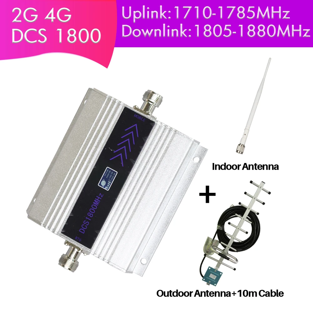 

Mini 2G repeater 1800MHz Signal Booster 4g Mobile Repeater Amplifier LCD Display antenna extension cable with signal booster
