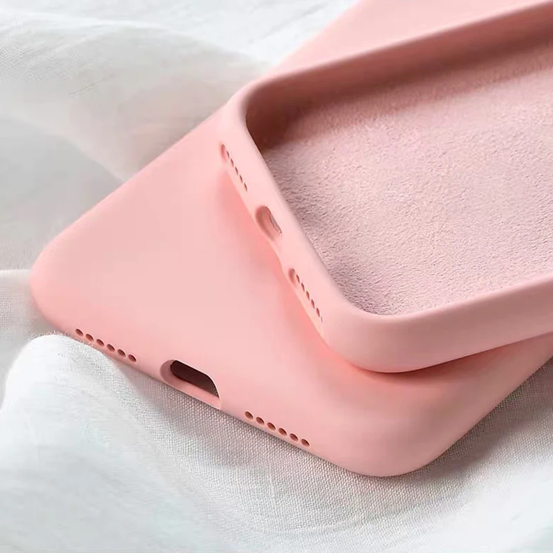 

Case On For iPhone xr x r Liquid Silicone Case On For iPhone xs max Protective Case on iphonex iphonexr iphonexs xmax case cover