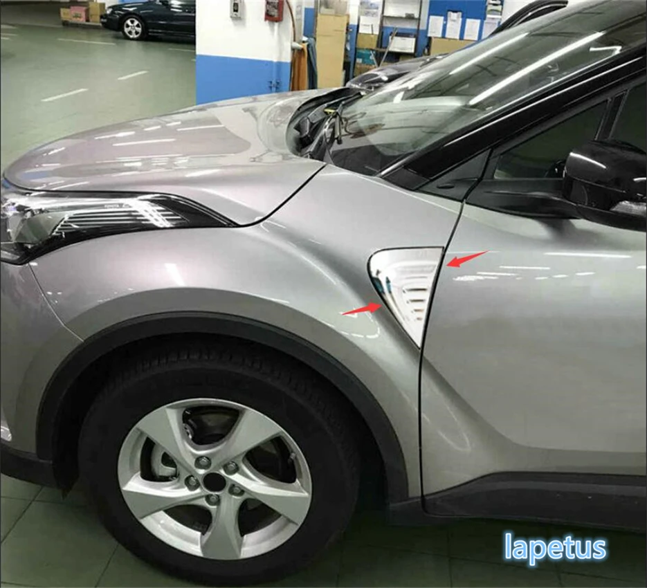 

Lapetus Side Car Body Fender Air Wing Vent Decoration Frame Cover Trim 2 Piece 2 Colors For Toyota C-HR CHR 2016 2017 2018 2019