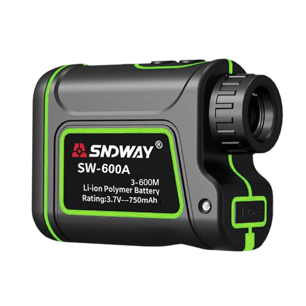 Golf Rangefinder Yard Rangefinder Trajectory Mode Telescope Distance Meter with USB Charging Measuring Distance Speed Angle