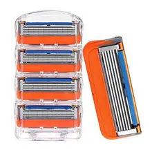4Pcs/lot Men Razor Blades High Quality Shaving Cassettes Facial Care Men Shaving Blades Compatible Gillettee Fusione