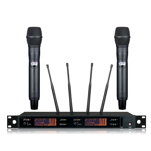 New Top quality True diversity digital wireless microphone system professional performance microphone digital pilot system