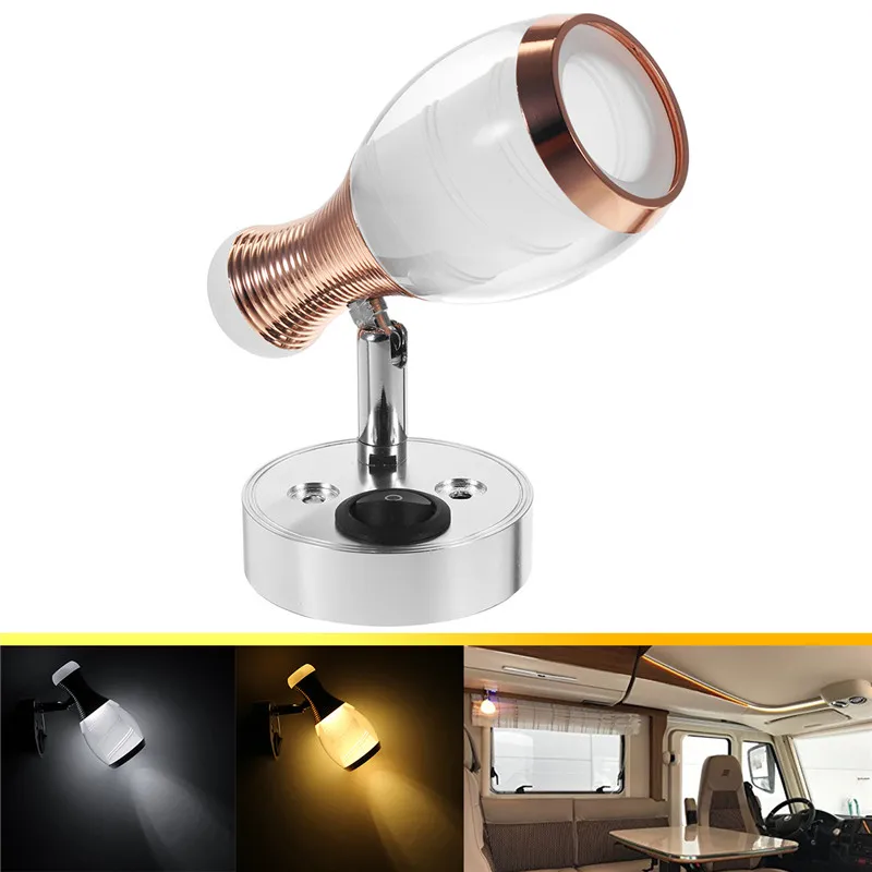 

Bedroom LED light with on/off switch universal for Home 12V LED interior Dome light LED Spot Lamp for Boat Truck RV