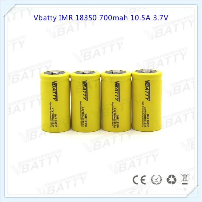 18350 700mah 3.7V 7