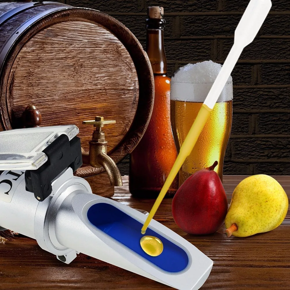 Рефрактометр Beer Wort Wine Brix рефрактометр ATC сg 1 000 120 и 0 32% с функцией определения