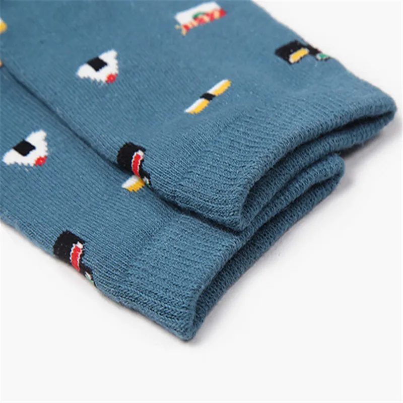 LNRRABC Couple Women Socks Creative Cartoon Food Sushi Watermelon Print Unisex Socks 25cm Casual Warm Cotton Socks Meias LNRRABC Couple Women Socks Creative Cartoon Food Sushi Watermelon Print Unisex Socks 25cm Casual Warm Cotton Socks Meias