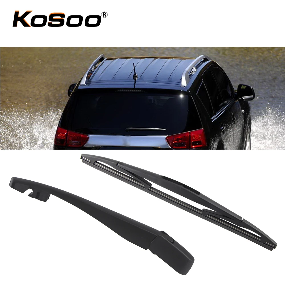 KOSOO Авто заднего стеклоочистителя для peugeot 4007305 мм 2007 года задние Дворники для лобового стекла лезвия рычаг, автомобильные аксессуары