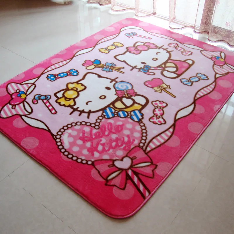 Child girl hello kitty carpet environmental protection non ...