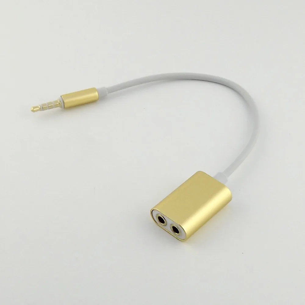 10pcs 3 5mm Stereo Audio Male to 2 Female Headphone Splitter Cable for Phone Mp3 Mp4