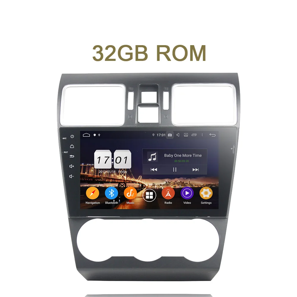DSP ips TDA7851 2 din Android 9,0 4 Гб ОЗУ+ 64 ГБ Автомобильный dvd-плеер для Subaru WRX gps ГЛОНАСС карта Авторадио Bluetooth 4,2 - Цвет: 32GB ROM