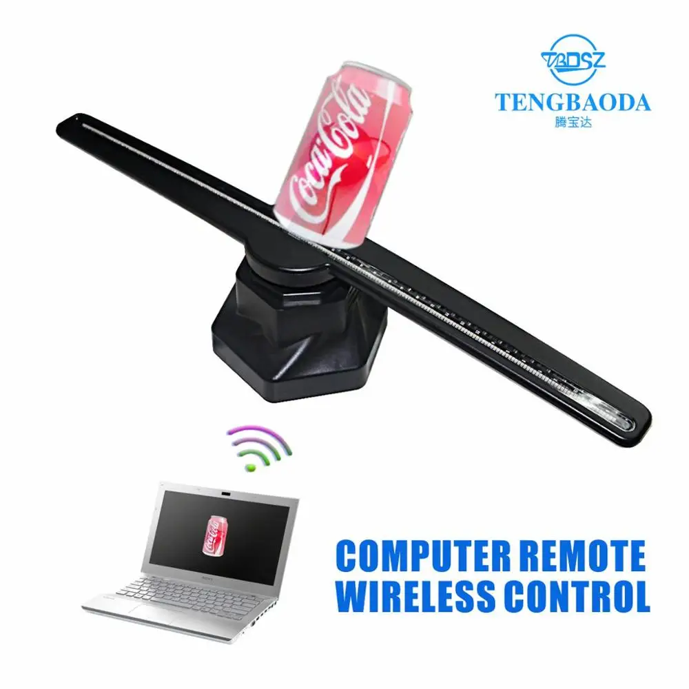 Дешево TBDSZ компьютер Wifi 3D Голограмма рекламный проектор дисплей светодиодный голографический вентилятор голый глаз вентилятор свет 3d рекламный л...