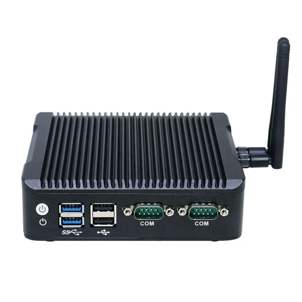Dual LAN Mini PC Оконные рамы Celeron n3160 Micro PC palm Размеры ТВ коробка Оконные рамы 2 * HDMI 2.0 DP Порты и разъёмы barebone PC Системы крошечные itx pc