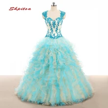 Пышные платья принцессы бальное платье для девочек, маскарадное для выпускного вечера, милое 16 Платьев Бальное Платье s vestido de 15 anos baile
