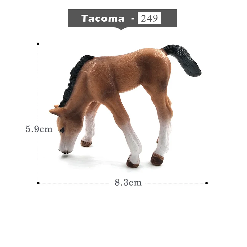 Моделирование животных модель лошади фигурки детей домашний декор Фея Украшения Сада аксессуары фигурка подарок для детей игрушка - Цвет: Tacoma