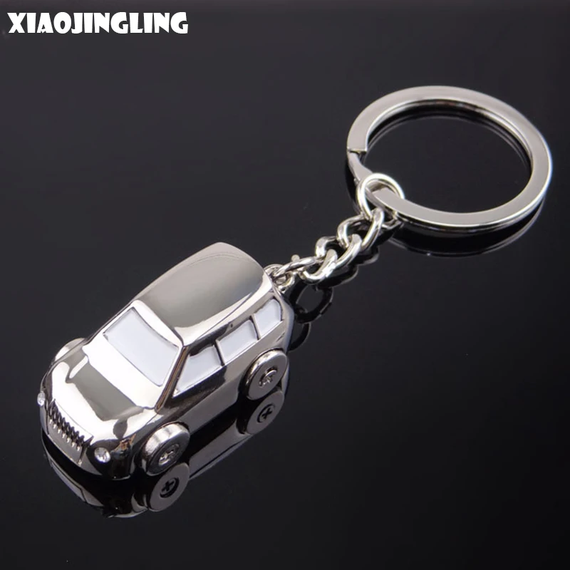 

XIAOJINGLING 2017Three-dimensional Jeep Pendant Keychain Fashion Personality Keyring Men Jewelry Key Holder Unique Birthday Gift