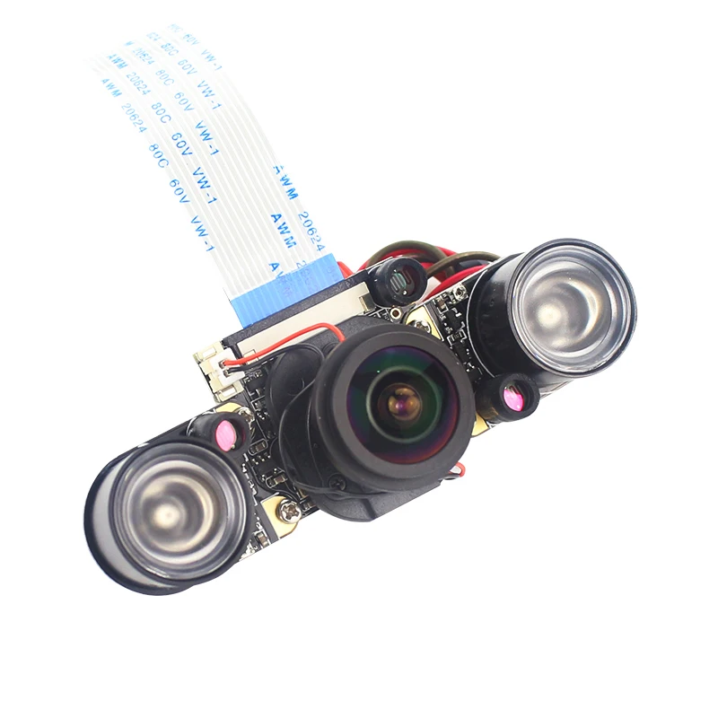 Raspberry Pi 3 B + IR-CUT камера 5MP 175 градусов фокусное регулируемая камера ночного видения модуль для Raspberry Pi 3 Модель B Plus/3/2