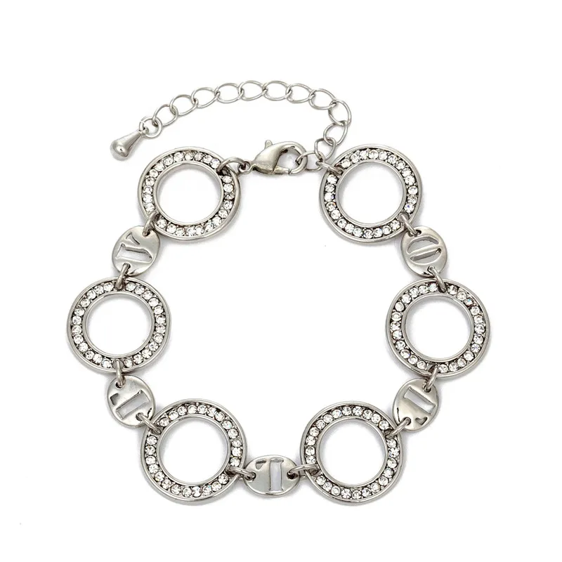 Горячие продажи браслеты для женщин кристалл серебряные bijoux homme hombre лучший друг