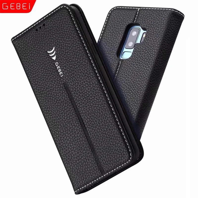 

Luxury Wallet Magnetic Flip Cover Leather Case For Samsung galaxy S9 /S9 Plus