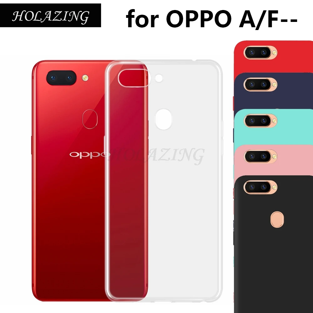 

Clear Transparent Case For OPPO A7X A1 A3 A5 A3S A7 A83 A71 2018 Ultrathin Soft Silicone TPU Back Skin Protective Cover