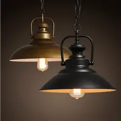 Эдисон Loft Стиль металлической крышкой Droplight промышленных Винтаж подвесные светильники для Обеденная подвесной светильник Люстры де Сала
