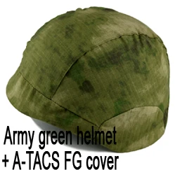 Тактический шлем высокопрочный ABS пластик CS военный шлем страйкбол Пейнтбол тактический шлем+ тканевый чехол 6 цветов - Цвет: FG