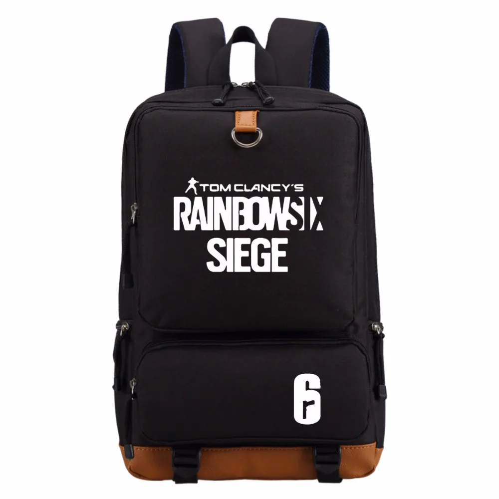 WISHOT игры Tom Clancy's Rainbow Six Siege рюкзак для подростков школьные сумки дорожные Повседневное сумки для ноутбуков Рюкзак Световой мешок