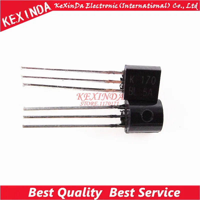 2SK170-BL 2SK170BL 2SK170 K170 TO-92 IC 100 шт./лот Бесплатная доставка | Электронные компоненты и