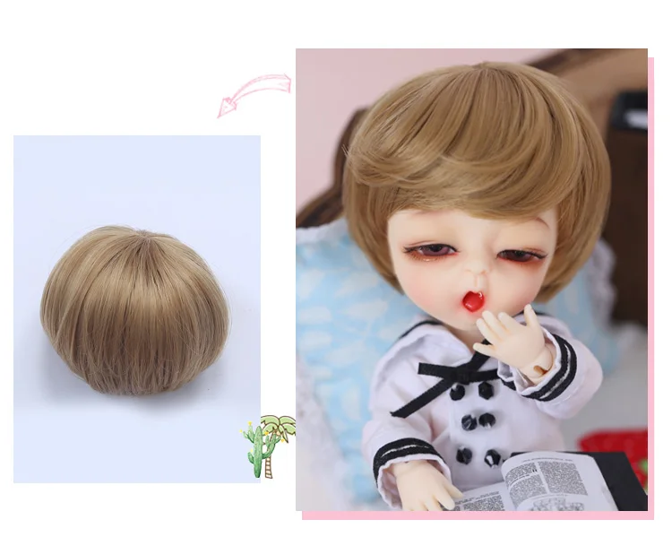 Парик для куклы BJD L8#31,, размер 9 см, 1/8, высокотемпературный парик, длинные волосы, куклы bjd sd, парики для красоты, Детские волосы