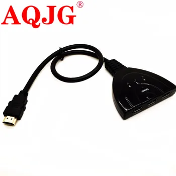 

High Quality hdmi hub 3 Port 1080P 3D HDMI Switcher Switch Splitter Hub with Cable for PC TV HDTV DVD PS3 Xbox 360 Cable box