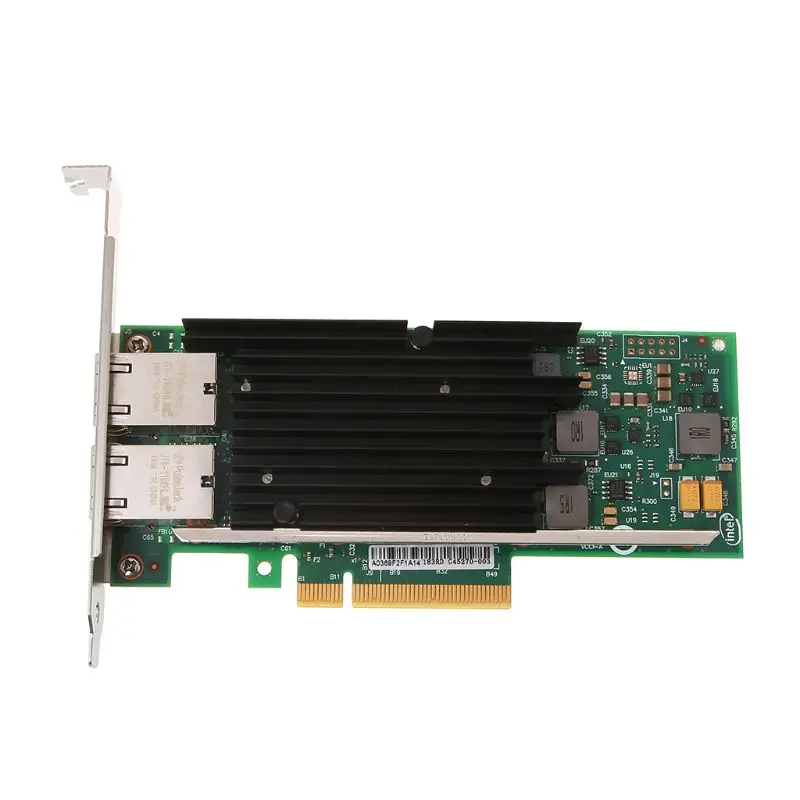 

2019 NEW Intel X540-T2 10GbE Converged Network Adapter(NIC) X540 Chipset PCI-E X8 Dual RJ45 Copper Port CNA