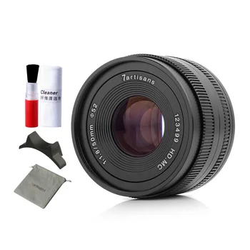 

7artisans 50mm f1.8 Large Aperture Portrait Manual Focus Micro Camera Lens Fit for Canon eos-m Mount E-Mount Fuji FX-Amount