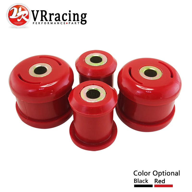 Front Lower Control Arm Bushing Kit For 01-05 Civic / 02-06 RSX - Polyurethane Red