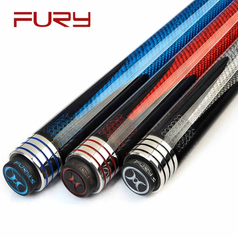 

2017 FURY FG Series 9 ball pool cue Carbon Wave /Tiger tip /Speed loc 11.75mm/13mm( optional) HT Evolution shaft--- include Case