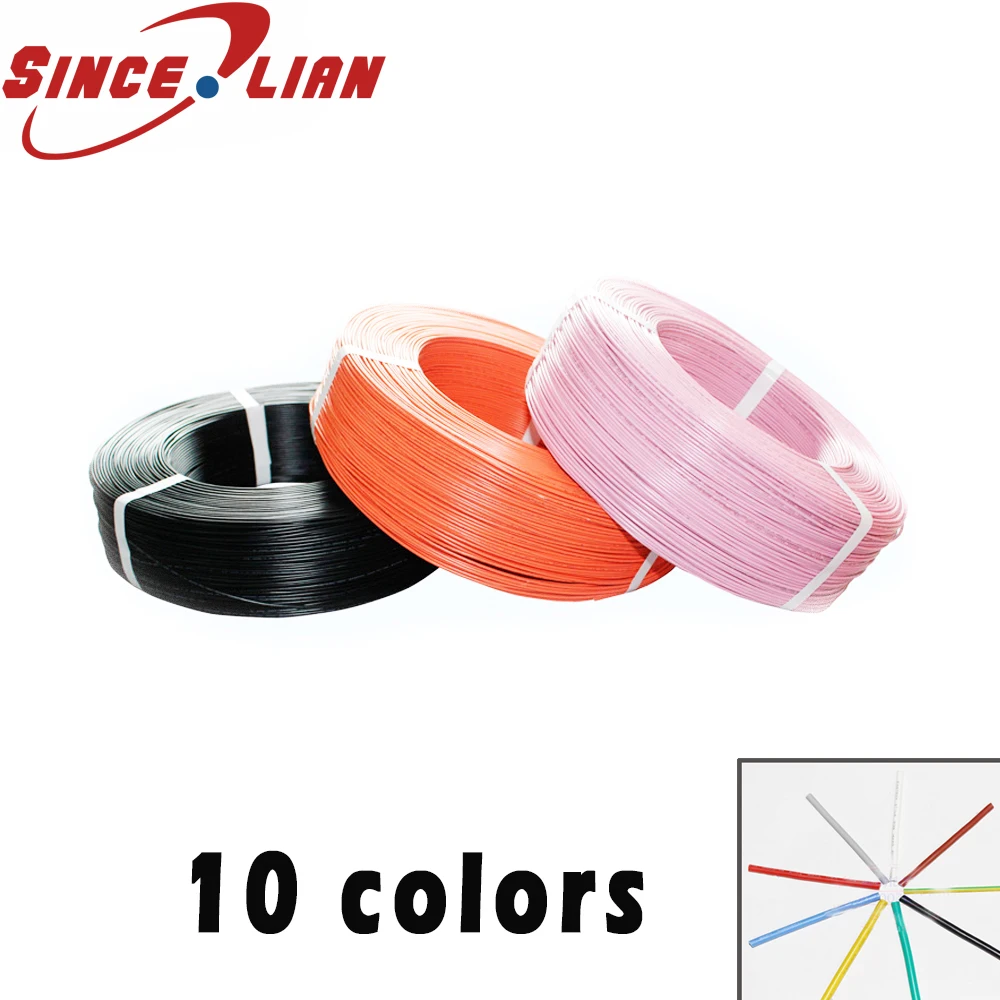 

UL1007 PVC Wire Ultra Flexiable Cable 24AWG Wire 1.4mm PVC Electronic Cable UL Certification 10 Meters