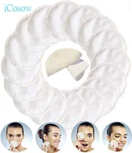 iCosow Makeup Remover Face Cleansing Eye Shadow Eyelash Lipstick Washable Reuse Cosmetic 16pack iCosow Makeup Remover Face Cleansing Eye Shadow Eyelash Lipstick Washable Reuse Cosmetic 16pack