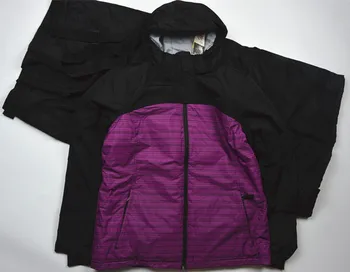 

Children Ski Suit -30 thick thick waterproof outdoor clothing cold wind boys and girls two-piece suit warm winter