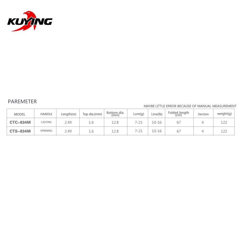 KUYING CULTER GAME 2,49 м 8'" спиннинговая приманка для средней рыбалки, удочка, тростниковая палка, Мини Удочка для путешествий, карбоновое дальнее литье