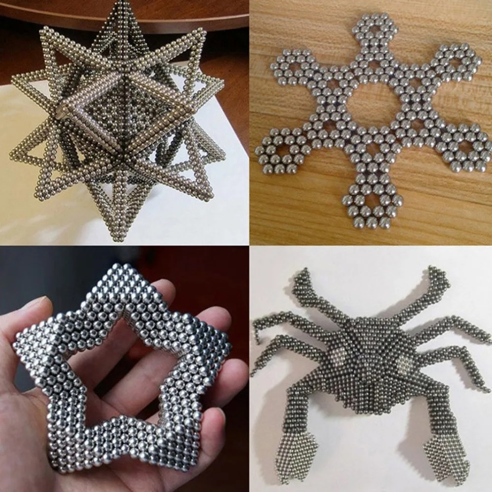 

Magic Magnet Balls 216pcs Strong Magnetic Puzzle Game Toys Gift Buildable With Portable Carrying Case For Stress Relief