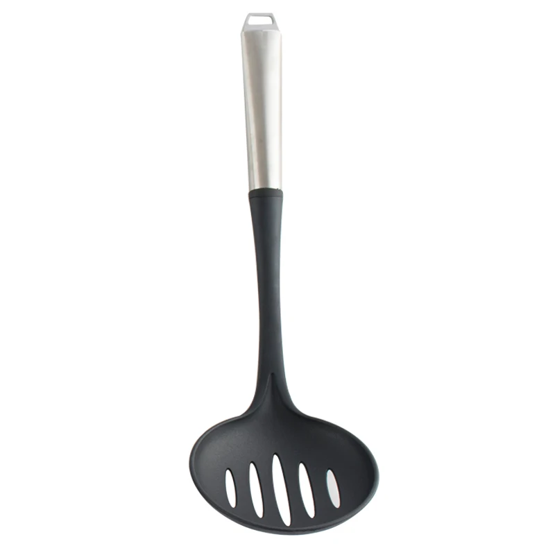 Kitchen Tools Nylon Non stick Skimmers with Stainless Steell Handle for