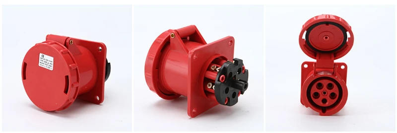 63A 5Pin 3P+ E+ N IP67 водонепроницаемая промышленная пробка напряжение 240V~ 415V промышленная розетка и разъем