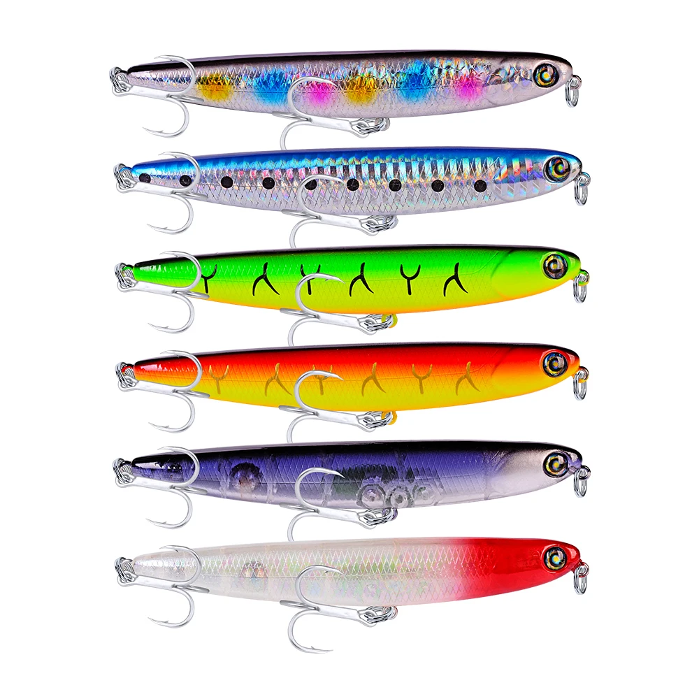 6 шт./лот бренд Proberos 14g-0,49 oz/11.5cm-4,5" 4# VIB приманка для рыбалки карандаш 6 цветов рыболовные снасти длина набор приманок Топ