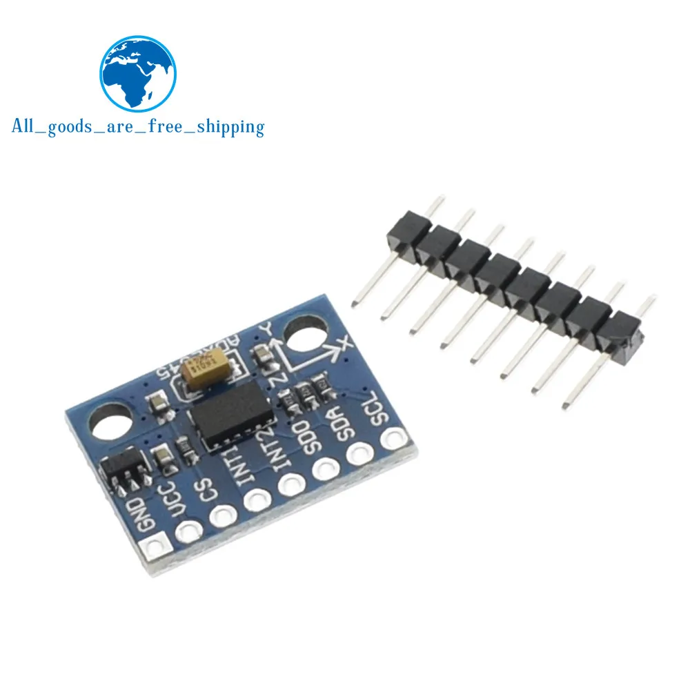 

Hot sale 1PCS/LOT GY-291 ADXL345 Digital triaxial acceleration of gravity inclination Module IIC / SPI transmission For Arduino