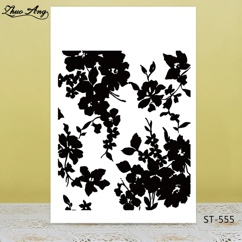 

ZhuoAng Shadow of leaves Transparent Clear Stamp/Seal for DIY Scrapbooking/Photo Album Decorative Card Making Clear Stamps