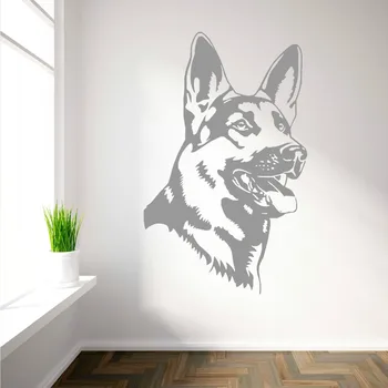 

Removable German Shepherd Alsation Dog Vinyl wall art sticker Home Decoration Room Wall Sticker Mural Home Art Wall Papers A-19